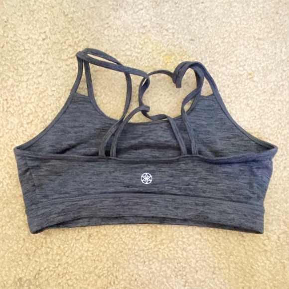 strappy grey sports bra - Picture 5 of 6